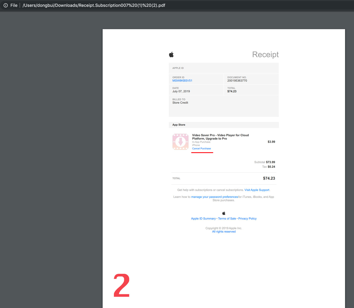 Phishing Email 2